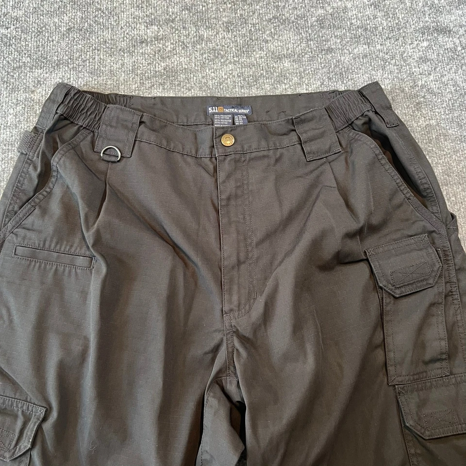 Pantalones cargo 5.11 Tactical Series para hombre negros talla 36x30 ropa de trabajo al aire libre Foto 2 de 4