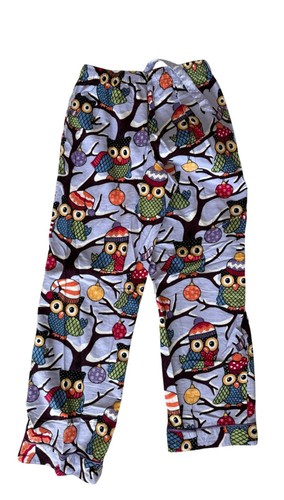 Nick & Nora Damen Pyjamahose Größe S Flanell Eule Baumwolle Lila - Bild 2 von 8