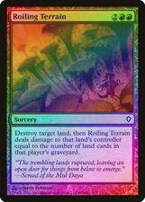 Roiling Terrain FOIL Worldwake PLD Red Common MAGIC GATHERING CARD ABUGames