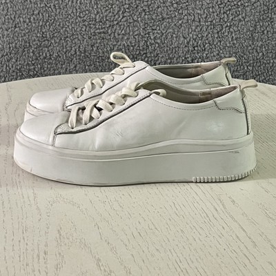 Vagabond Shoes Womens 11 White Leather Stacy Platform Thick Chunk Sole Sneakers