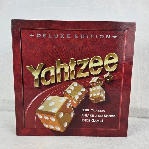 Vintage 1997 Deluxe Yahtzee Board Game Felt Tray Edition Milton Bradley Complete