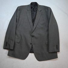 Stafford 50R Gray Glenn Check Wool Mens Blazer Suit Jacket Sport Coat