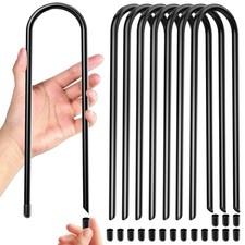 CHERAINTI Trampoline Stakes Heavy Duty, 8 PCS 11.8 Inch Trampoline Anchors fo...