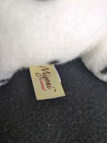 Aurora Miyoni Dalmatian Dog Plush Stuffed Realistic Animal White Black Spots 7" - Picture 6 of 10