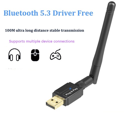 Bluetooth 5.3 Adapter Driver Computer USB Receiver Transmitter for9980 - Afbeelding 3 van 9