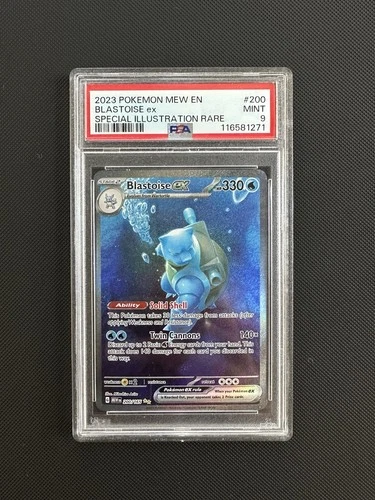 Pokémon Blastoise ex 200/165 PSA 9 Scarlet & Violet 151 SIR