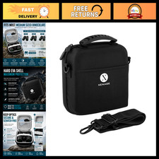 Hard EVA Binocular Case - Water-Resistant, Carry Handle Strap, Fits Most Compa