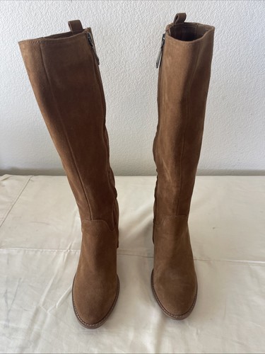 Stivaletto Blondo impermeabile scamosciato cammello misura 8,5 tacco a blocco - Foto 2 di 7