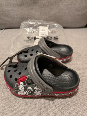 Crocs Star Wars kids C7 Empire Band Clog Disney Black 205502-001 Slippers Sandal