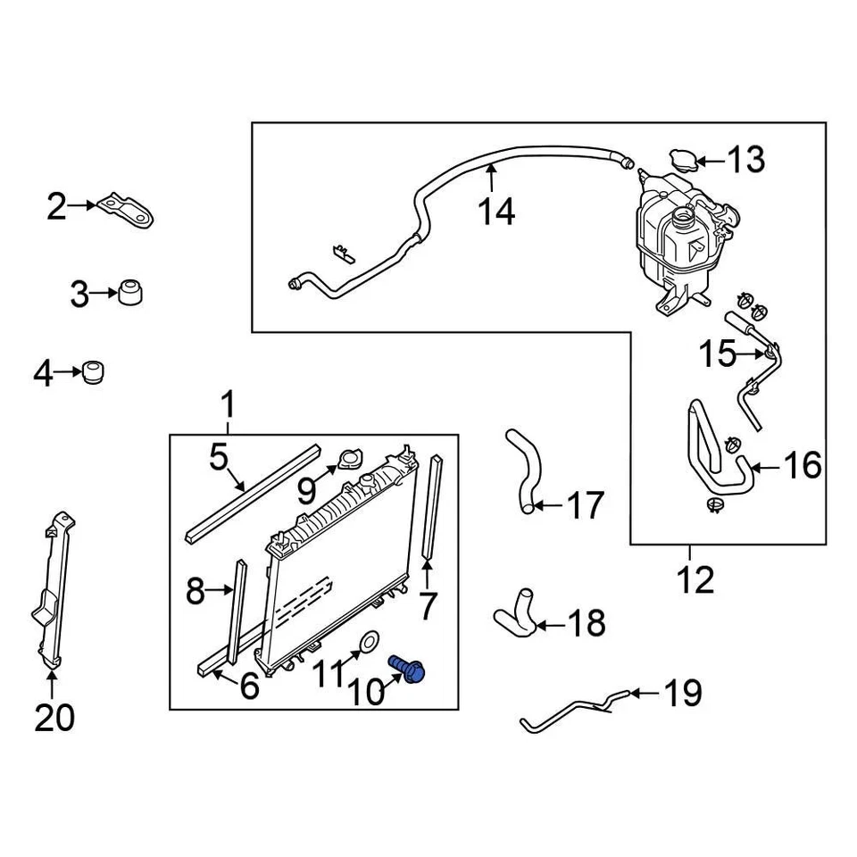 For Nissan Altima 1998-2022 Nissan 2144050Y00 Radiator Drain Plug - Изображение 4 из 4
