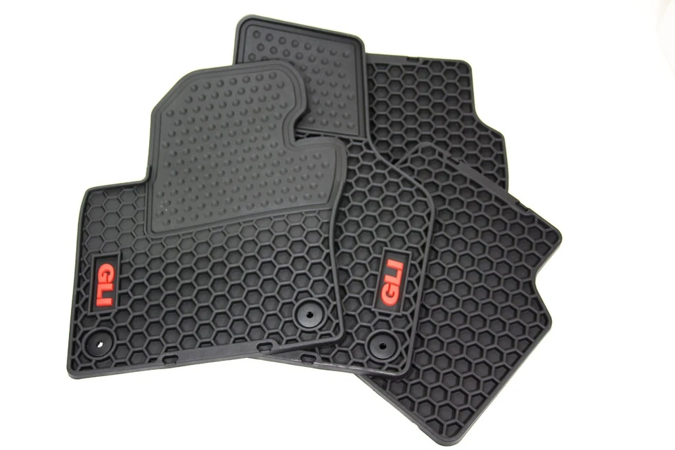 2011-2018 VW Jetta GLI Honey Comb Floor Mat (Round Clips Only) 5C7-061-550-B-041 - Imagem 3 de 4