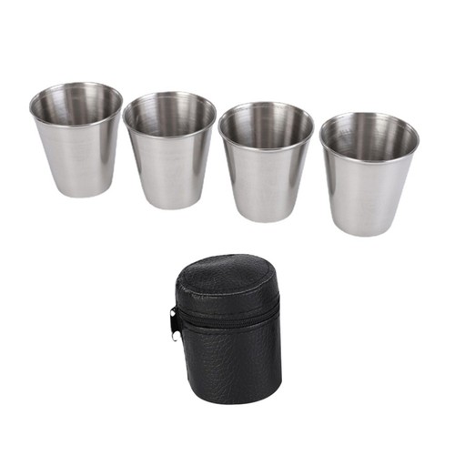 Stainless Steel Shot Glass Camping Cup Unbreakable Drinking Cups