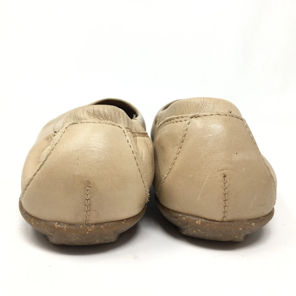 Taos Flirt Ballet Flats Loafers Shoes Womens Size 6-6.5 US 37 EU Nude Leather - Image 3 of 4