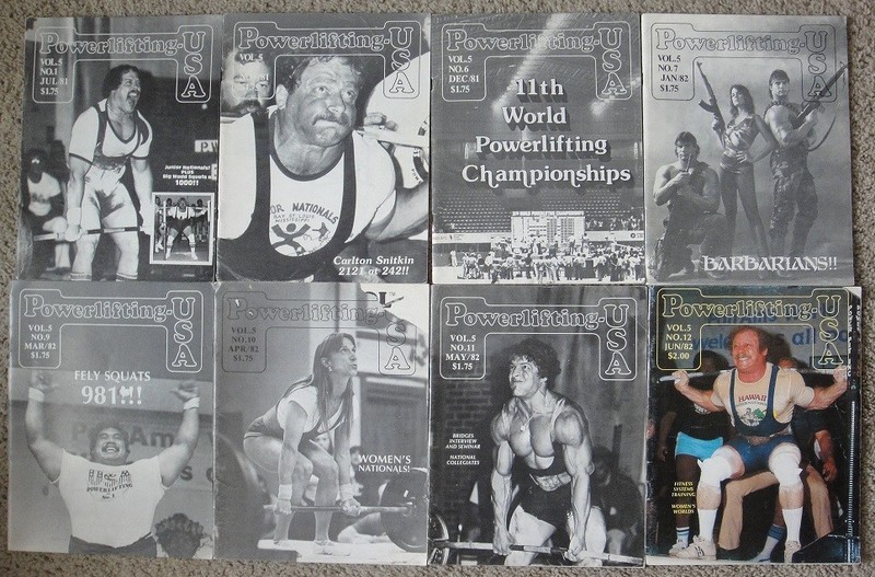 1981/1982 Powerlifting USA Vol. 5 Eight Different
