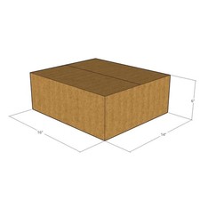 5 16x14x6 Kraft Brown Corrugated Shipping Boxes 32 ECT Single-Wall New