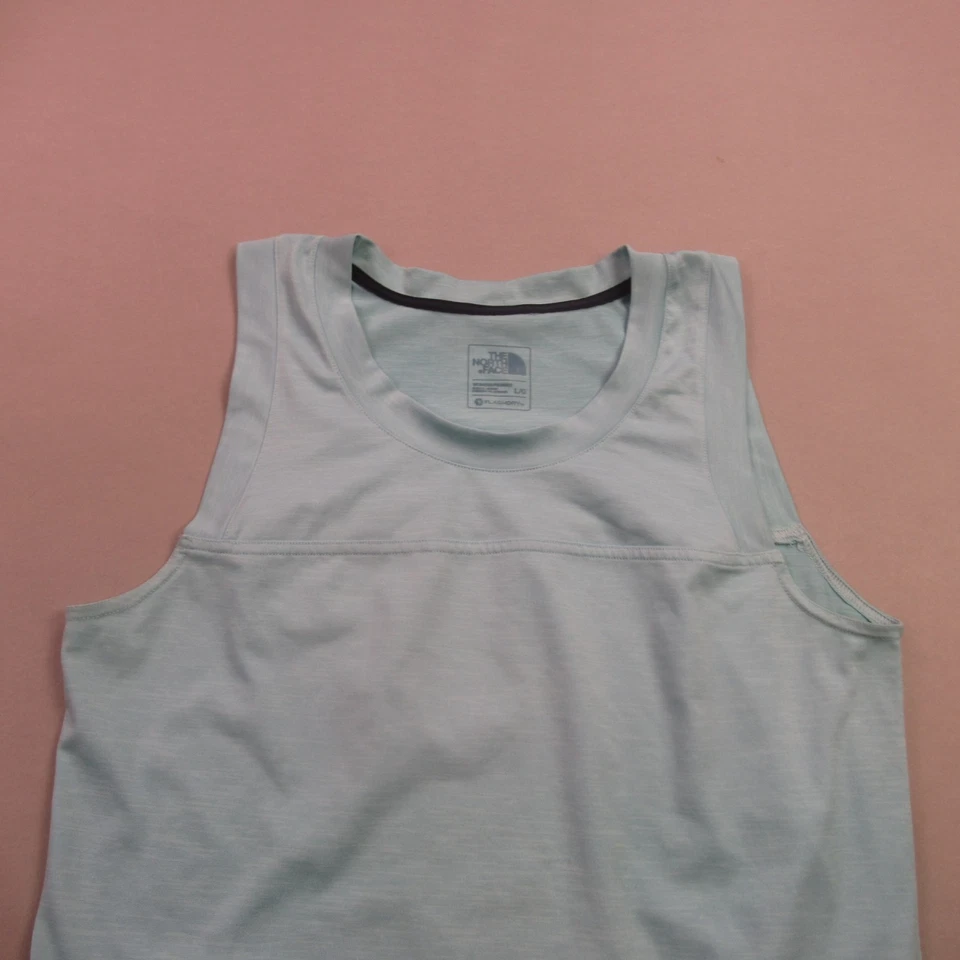 Рубашка женская North Face большая без рукавов вырез лодочкой легкая для тренировок синяя - Изображение 3 из 4
