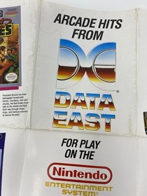 Arcade Hits From Data East Vintage NES Poster 2-Side Variant RARE Robocop Karnov
