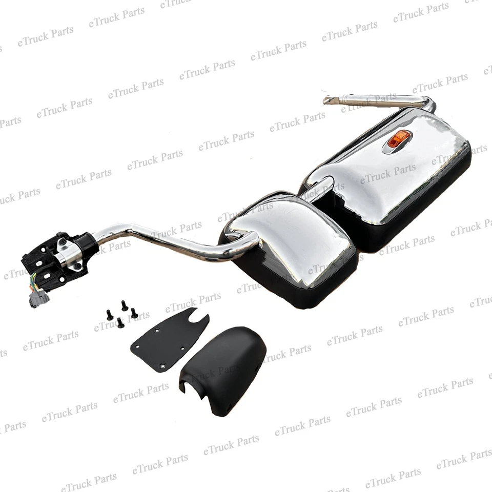 Espejo retrovisor de señal de alimentación cromado LH 87094E0873 para 2008+ Hino 268/338/L/XL Foto 3 de 4