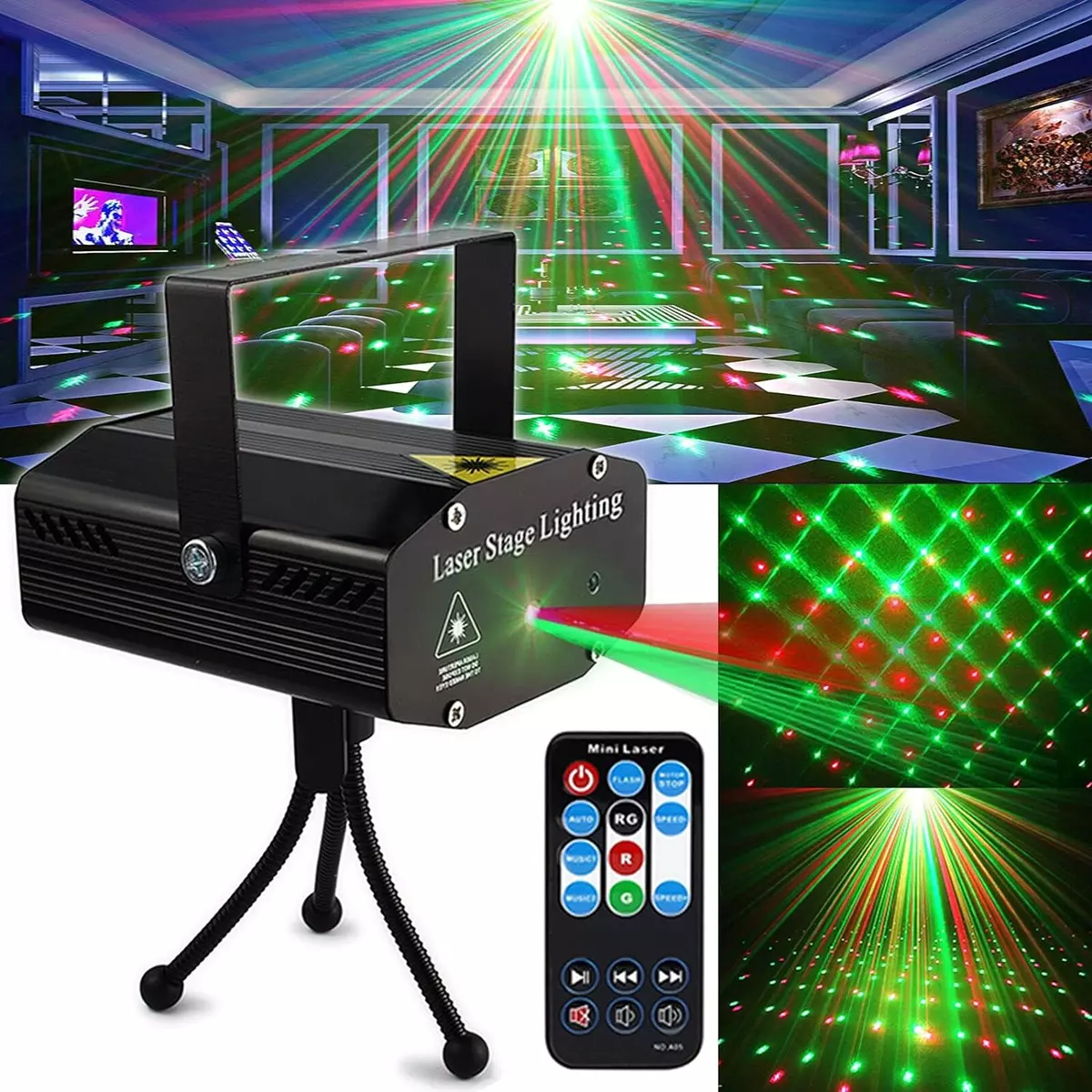 Party Lights Disco DJ Lights Strobe Light Rave Stage Light