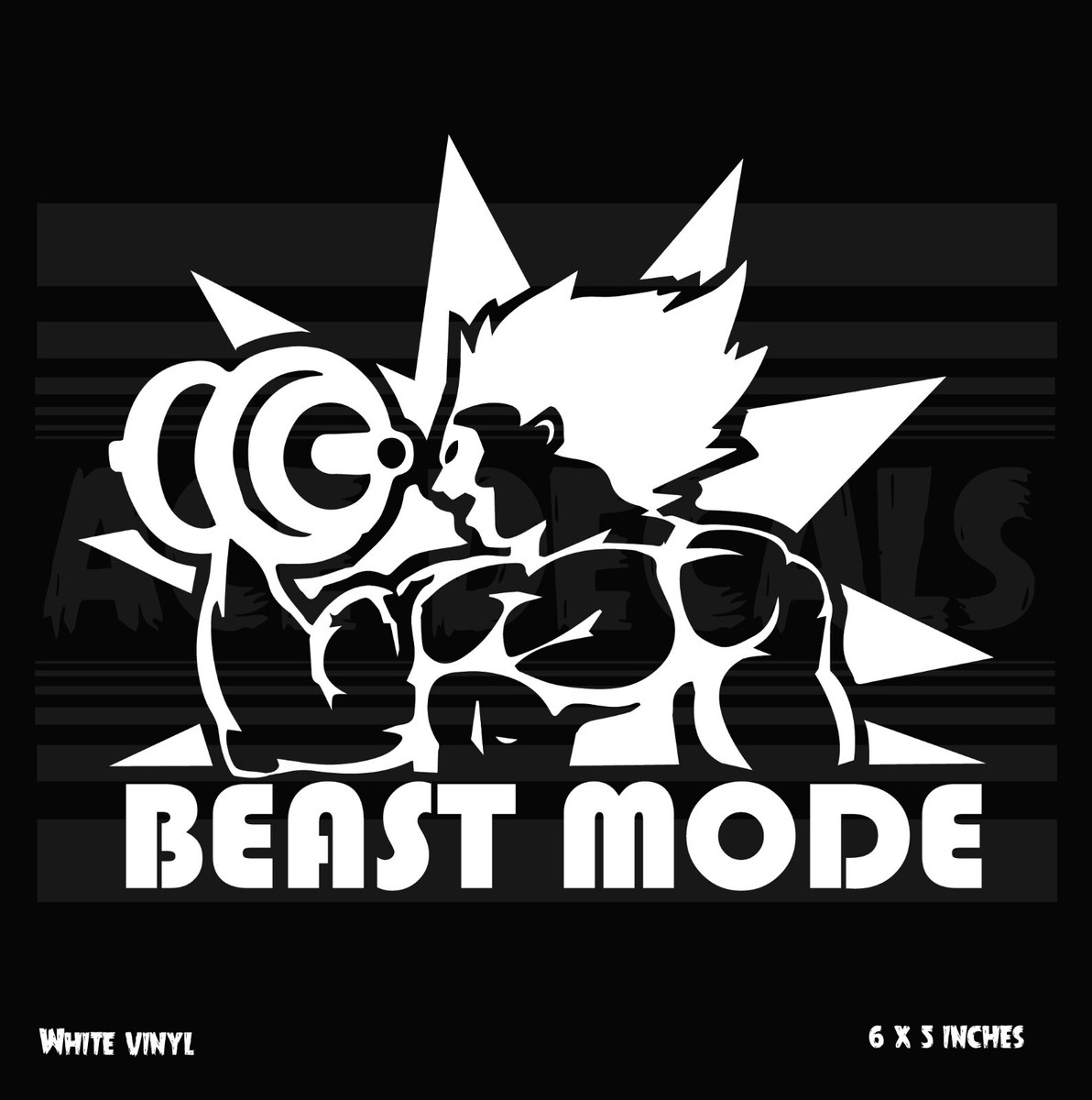 Dragon Ball Z - Beast Mode - Goku - Gym - Workout - Anime - Vinyl