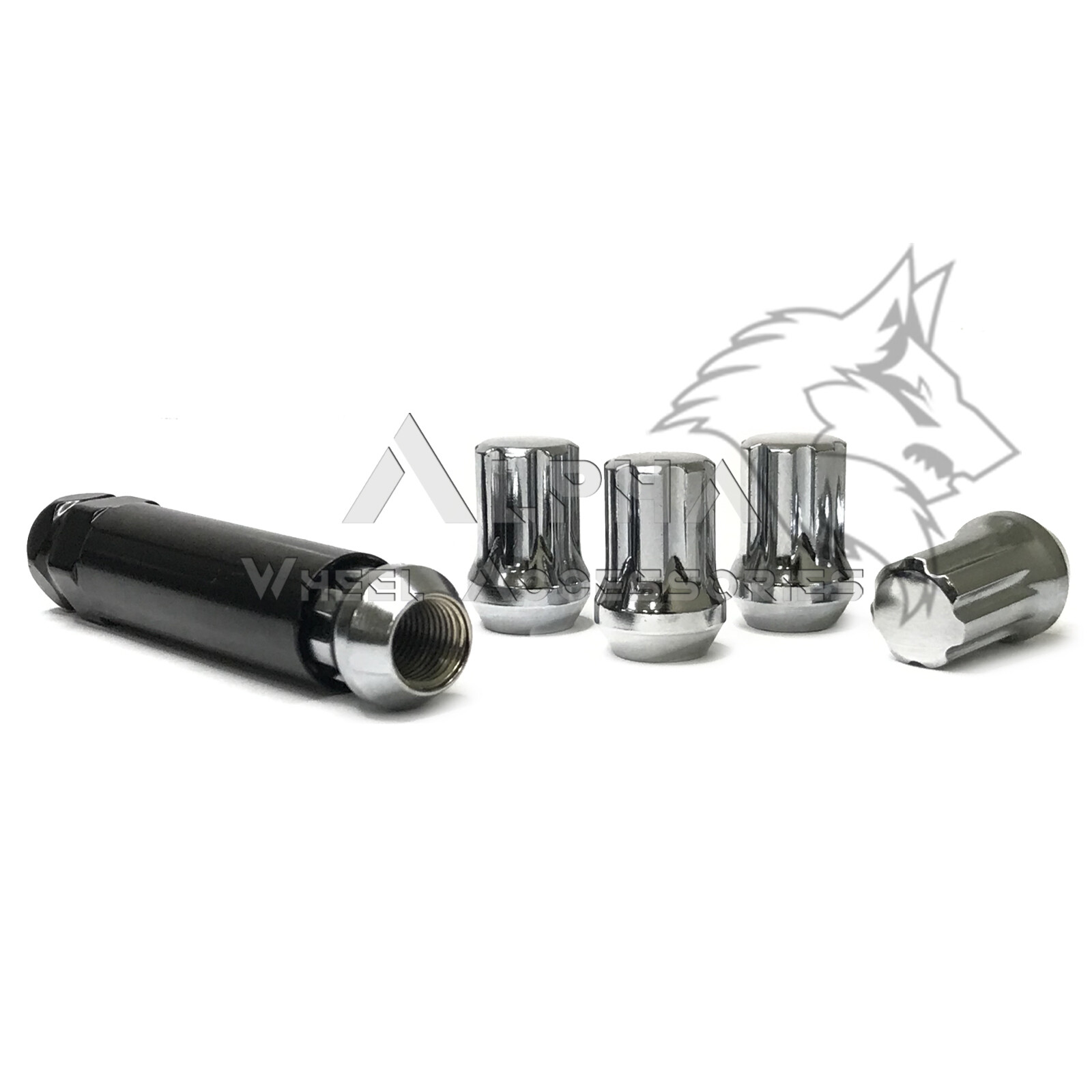 20 Chrome Short Spline Lug Nuts 14×1.5 For 2008 & Up Dodge Charger