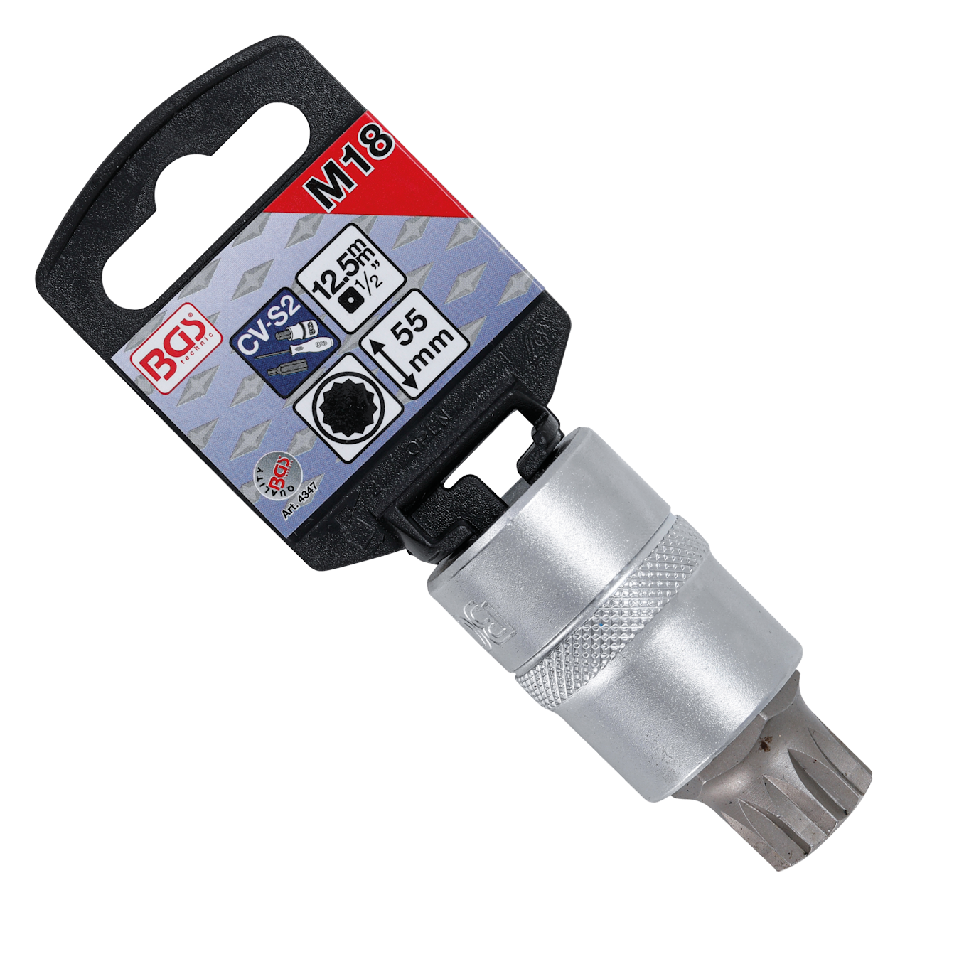 BGS Spline XZN M5 To M18 X 55 Mm Bit Sockets 1 2 Drive Multi bgs-spline-xzn-m5-to-m18-x-55-mm-bit-sockets-1-2-drive-multi