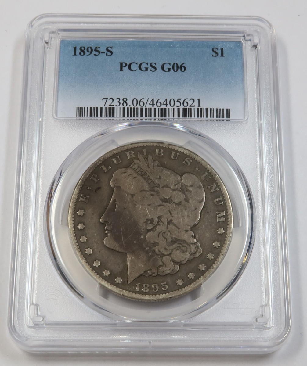 ゲ*ー様 モルガン銀貨PCGSMS63 １８９５年 モルガン銀貨PCGSMS63 1895年 モルガン銀貨PCGSMS63 1895年