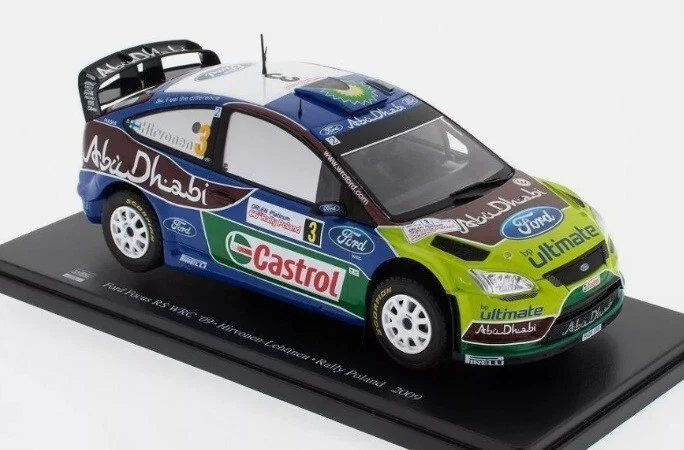 elige COCHE DE RALLYE Ford fiesta W polo C3 Focus Hyundai i 20 escala 1 24 WRC - Imagen 4 de 4