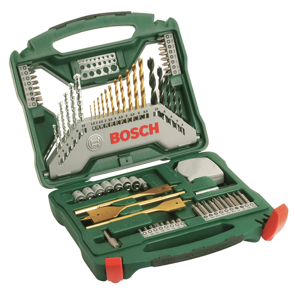 Bosch X-Line Set 70-Tlg. Bohrer Metallbohrer Steinbohrer Holzbohrer Bits-image