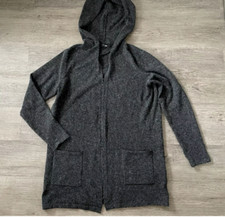 Vero Moda Damen Strickjacke mit Kapuze Gr. L, Farbe dunkelgrau