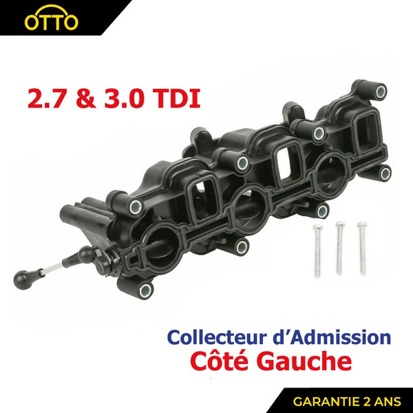 Partsline Links Luftansaugverteiler FüR Audi A4 A6 Q7 2.7/3.0 TDI 059129711AF-image