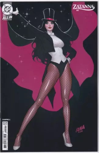 Zatanna Comic 2 First Print Cover B Nakayama Variant 2025 Jamal Campbell DC