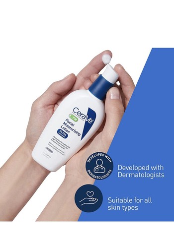 CeraVe Facial Moisturizing Lotion PM Ultra Lightweight 3 oz - Picture 3 of 5