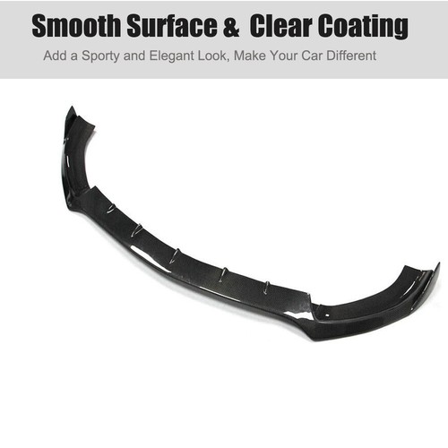 For Benz W213 S213 E63 S 2016-2020 Real Carbon Front Bumper Lip & Air Vent Cover - Picture 6 of 12
