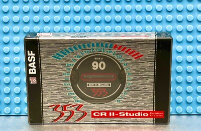 BASF  353  CR II STUDIO  90  1994  TYPE II  BLANK CASSETTE TAPE   (1)  (SEALED)