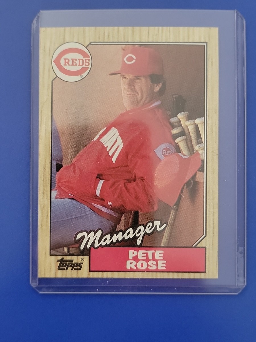 1987 Topps Pete Rose Cincinnati Reds #393 (RARE )Baseball Card | eBay