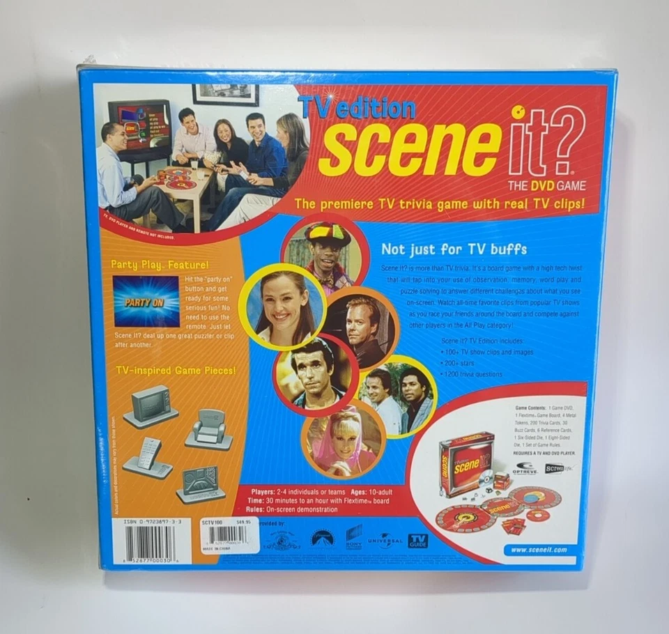 Scene It? TV Edition The DVD Game NEW Unopened Factory Sealed FREE SHIPPING - Image 3 of 4