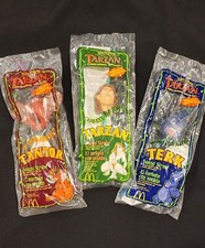 Disney Tarzan 1999 McDonald's Sound Straws Complete Set Factory Sealed
