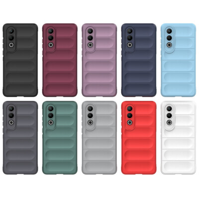 For OnePlus 12 11 Ace Pro A57 Nord CE4 Striped Anti-Slip Soft Shockproof Case