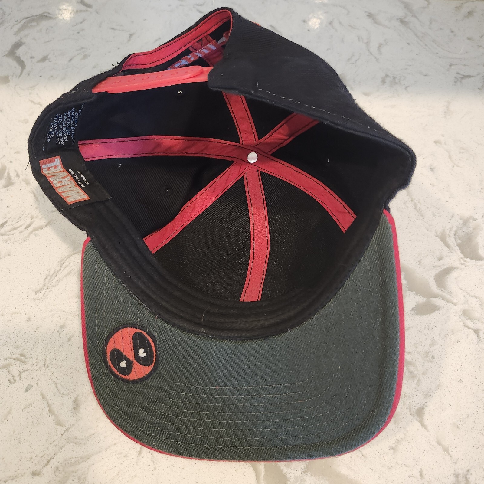 Marvel Deadpool Snapback Flat Bill Hat Baseball C… - image 8