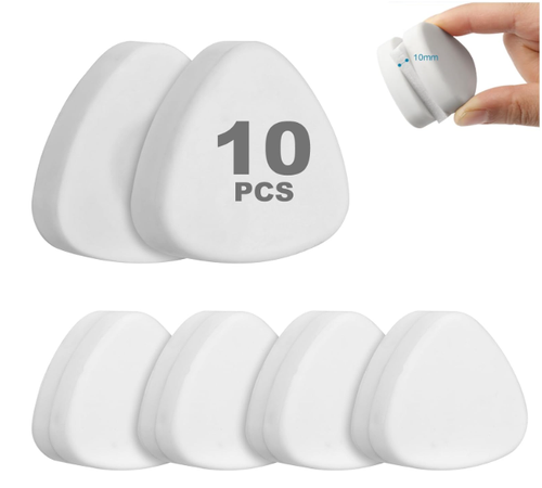 10 Pack Magnetic Shower Curtain Weights, Rustproof, No-Sew, 360° Rubber Covered