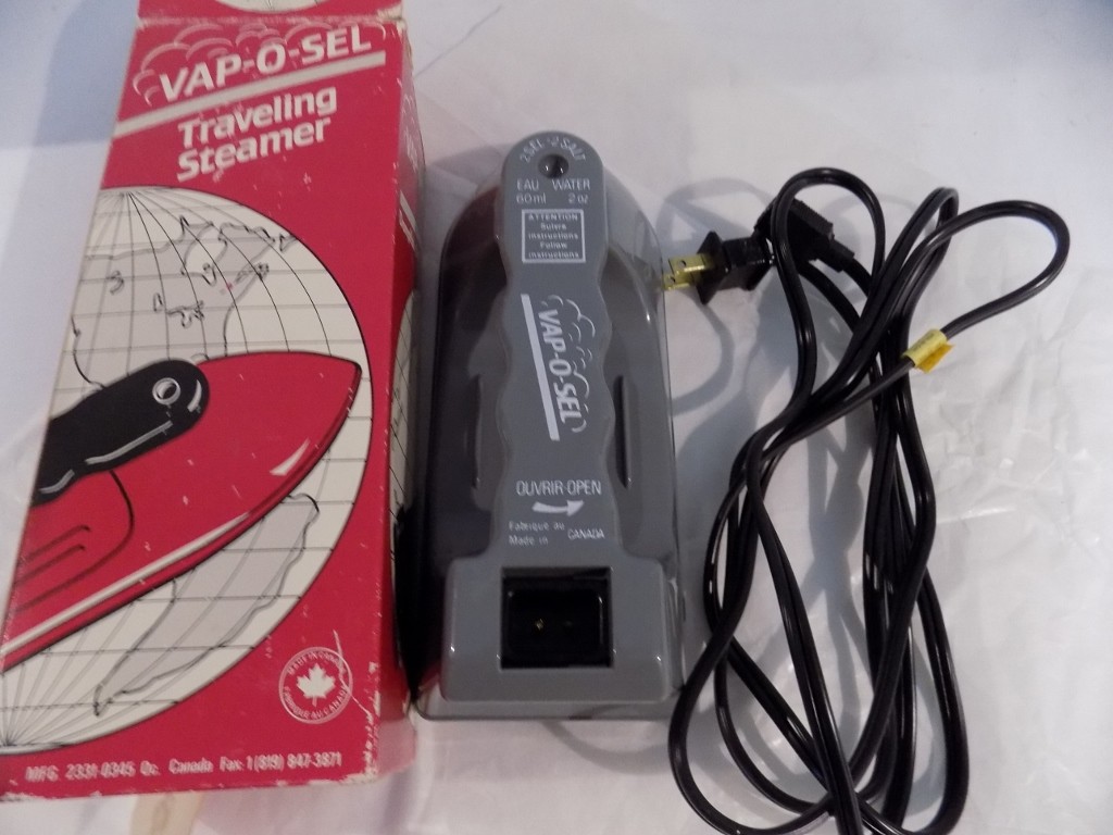 vap-o-sel Vintage Vap O Sel Traveling Steamer Travel Iron In Original Box Works main image 0