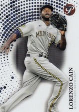 LORENZO CAIN TOPPS PRISTINE BASE MILWAUKEE BREWERS #74 2022 22
