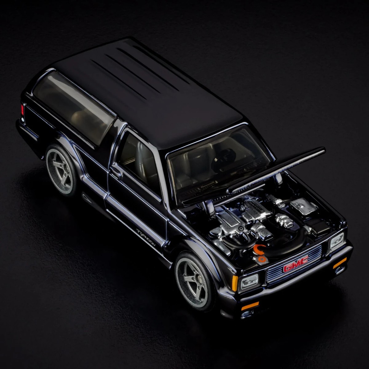 RLC Hot Wheels Collectors 1992 GMC Typhoon Black Opening