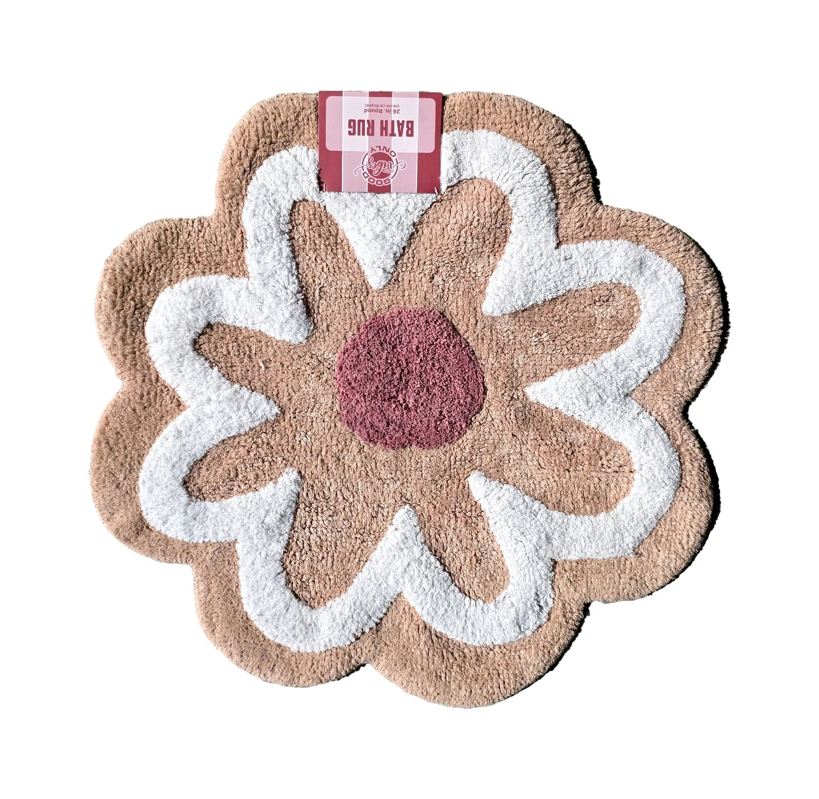 100% Algodón Redondo Baño Alfombras de baño Cubre