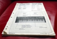 Roland Juno 106 Original Service Notes First Edition 