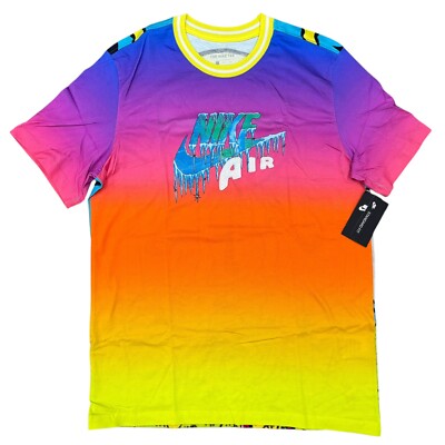 Nike Sportswear Element Gradient Sunrise Sunset T Shirt, Size Lrg