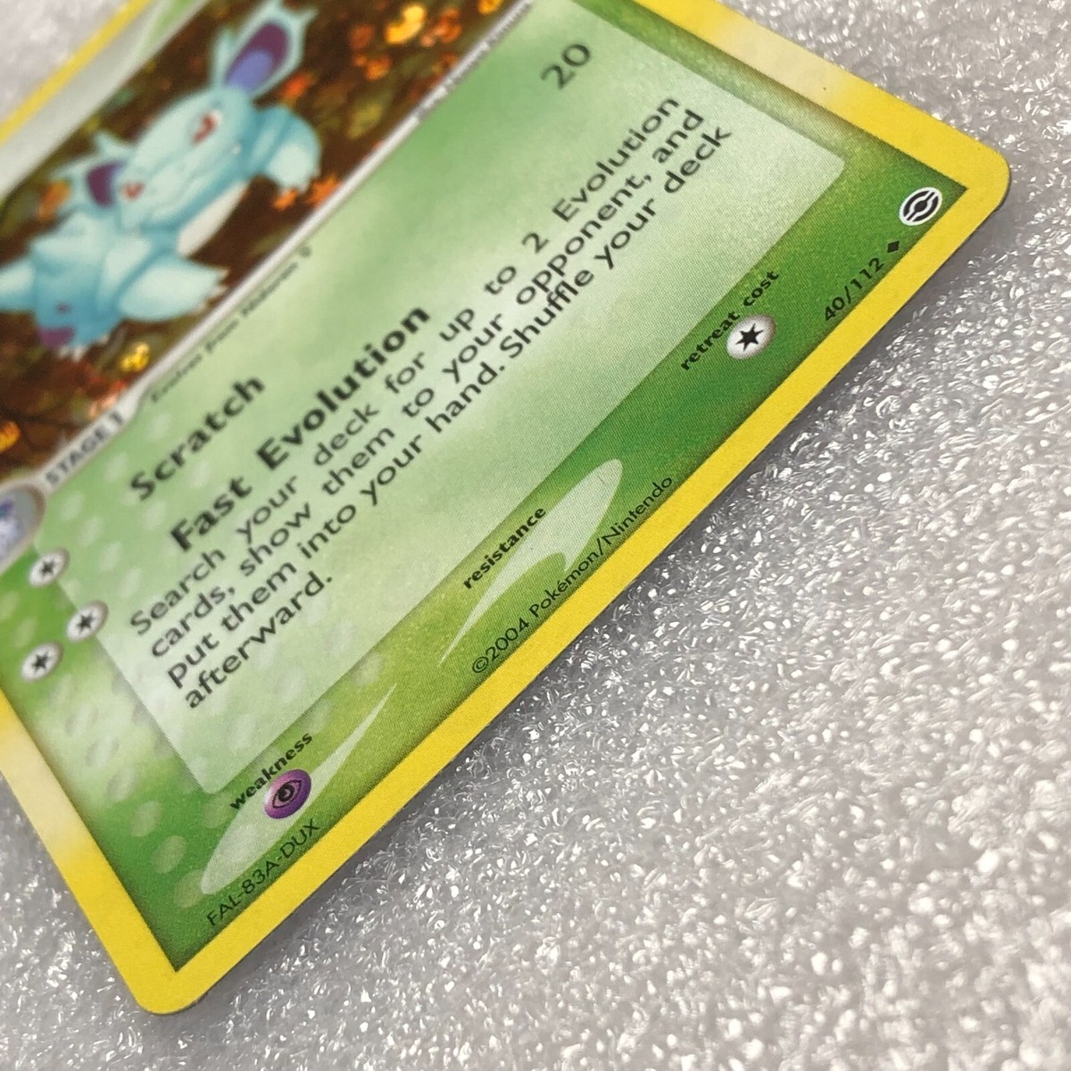 Pokemon Card - Nidorina 40/112 - EX FireRed & LeafGreen