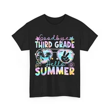 Last Day of School Shirt, Goodbye 3rd Grade Hello Summer Third Grade T-Shirt