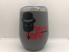 TaterTot Mafia Wine Tumbler w. Lid-Hasel Outfitters